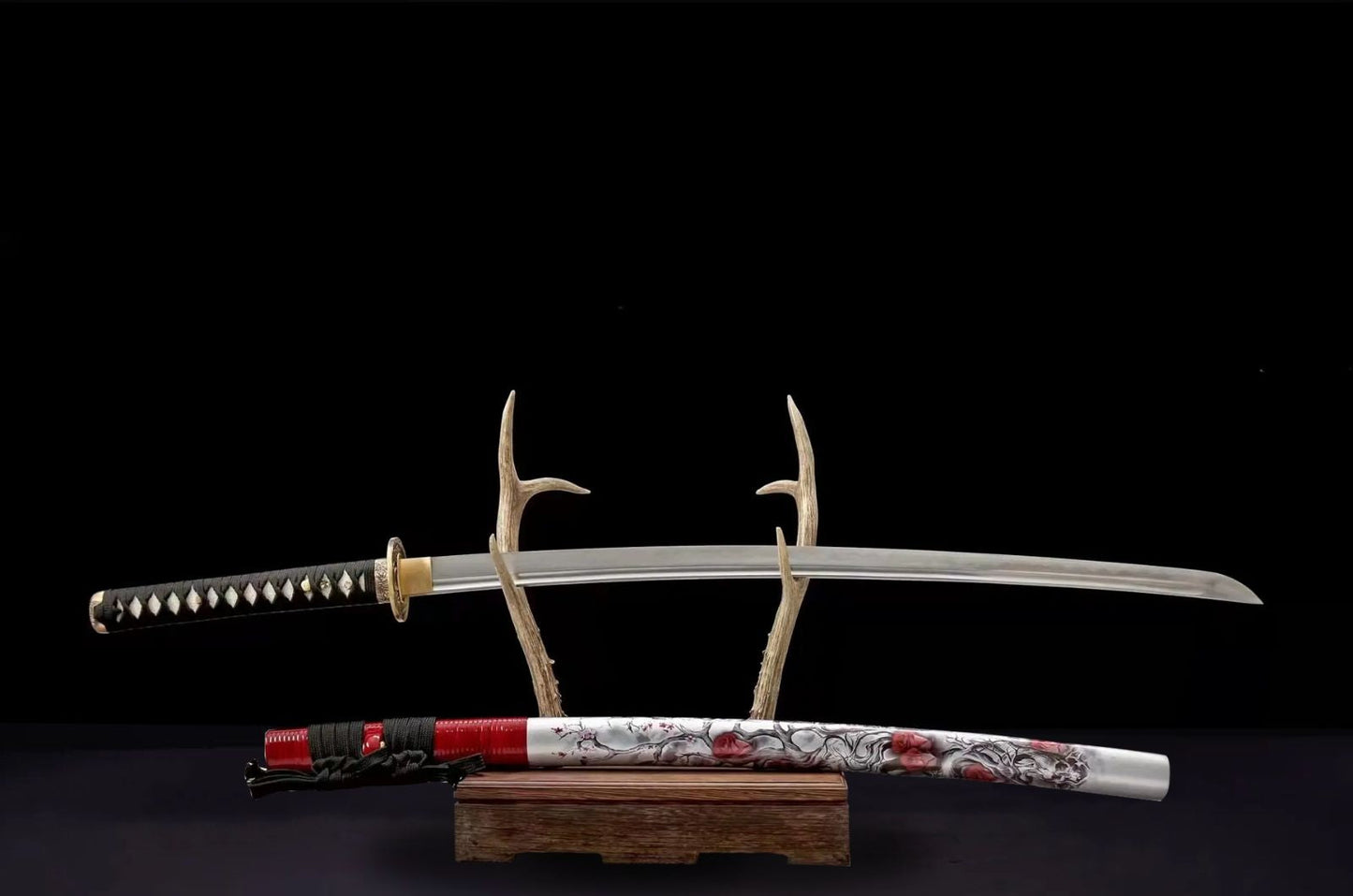 Katana Ama (T10 Steel with Genuine Hamon & Ray Skin)