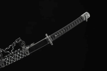 Katana Kaizu (Damascus Steel & Genuine Hamon)