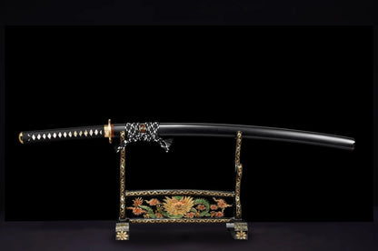 Katana Kuji (T10 Steel & Genuine Hamon & Ray Skin)