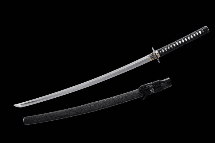 Katana Kiryu (T10 Damascus Steel & Genuine Hamon)