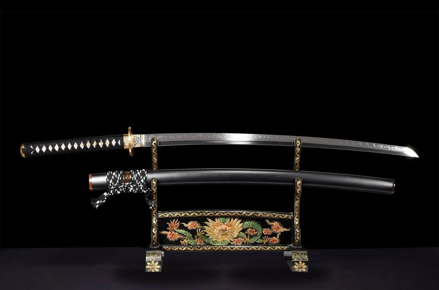 Kuji Katana (T10 Steel, Genuine Hamon & Ray Skin)