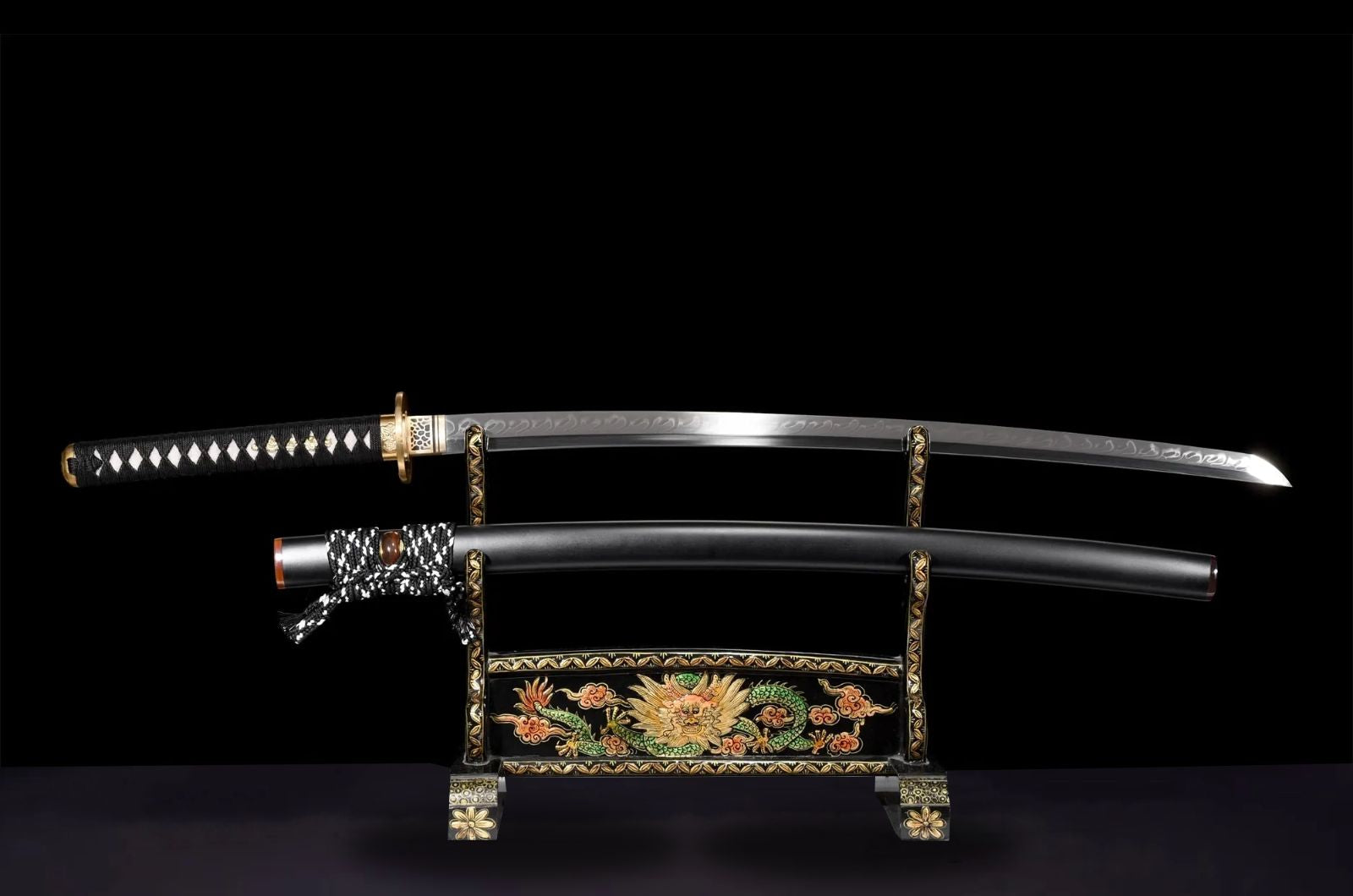 Kuji Katana (T10 Steel, Genuine Hamon & Ray Skin)