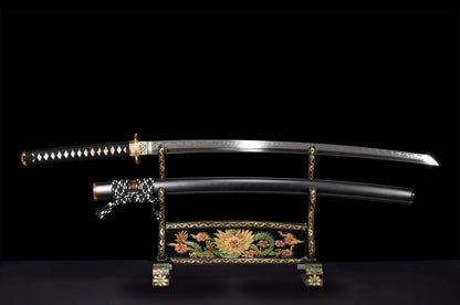 Kuji Katana (T10 Steel, Genuine Hamon & Ray Skin)