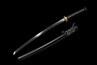 Katana Kuji (T10 Steel & Genuine Hamon & Ray Skin)