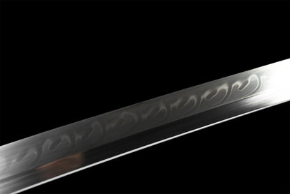 Katana Kuji (T10 Steel & Genuine Hamon & Ray Skin)