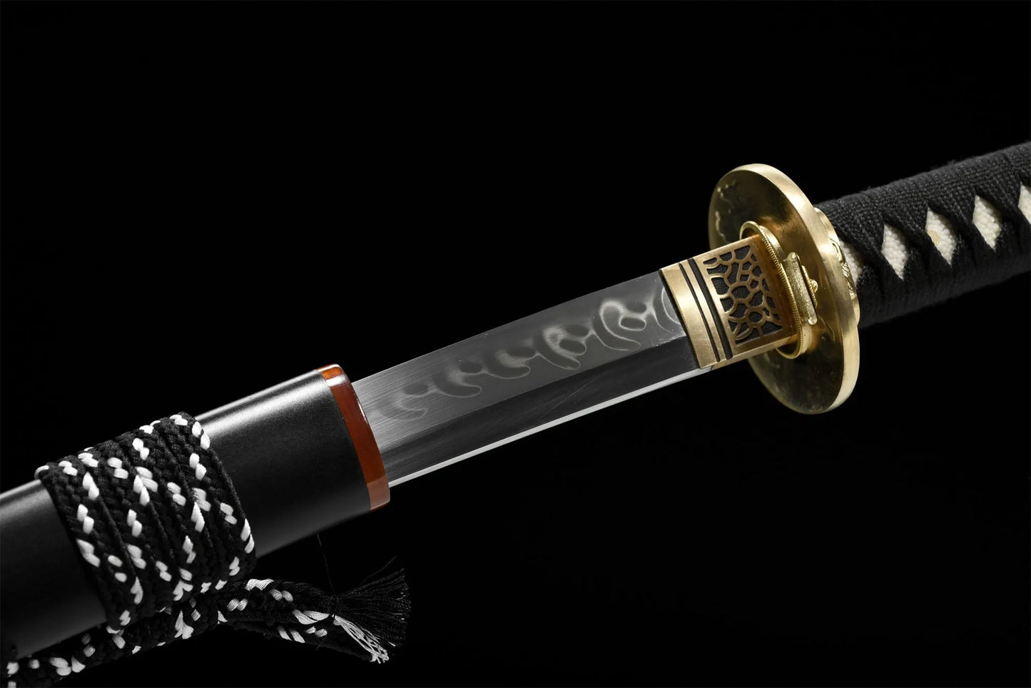 Kuji Katana (T10 Steel, Genuine Hamon & Ray Skin)