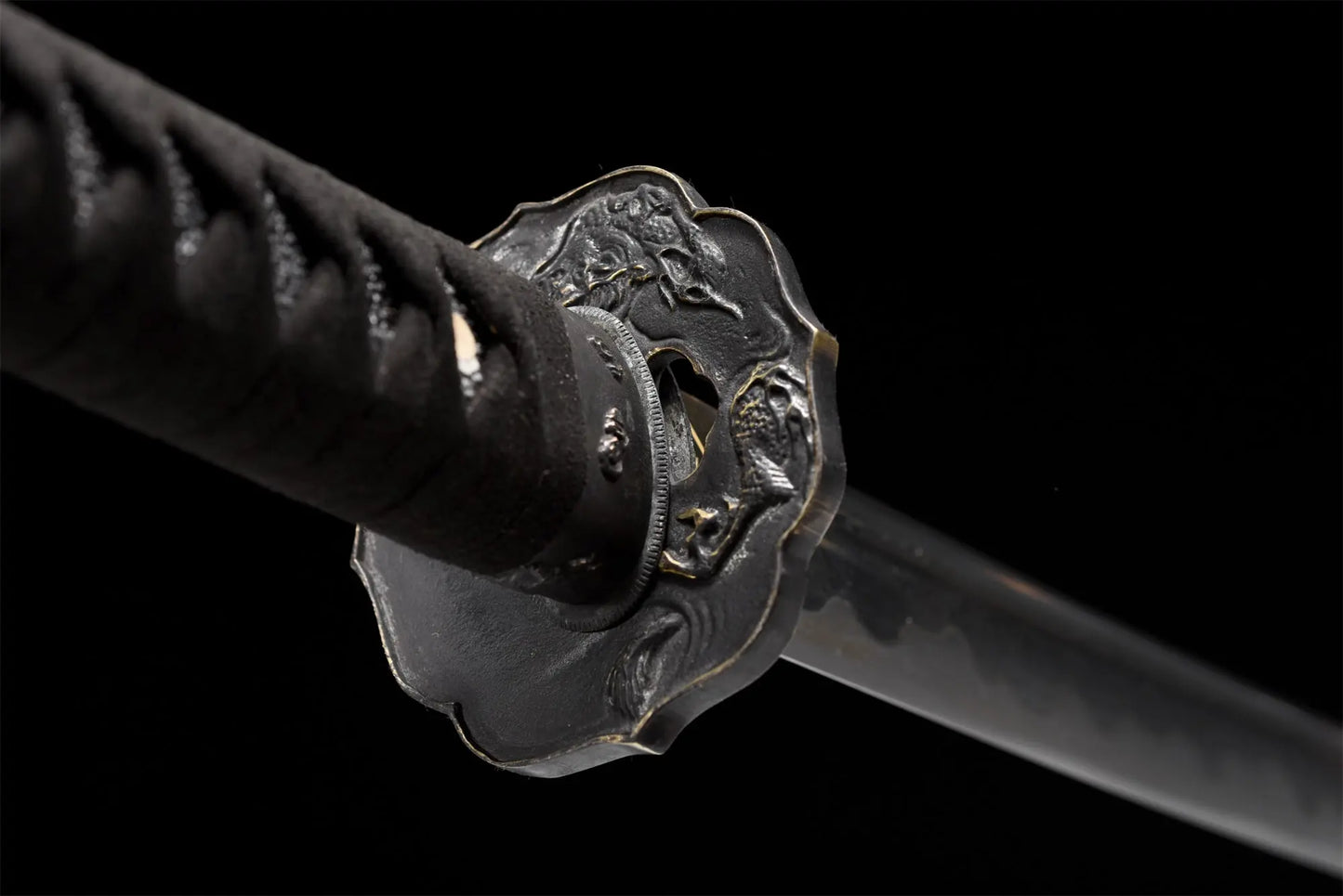 Wave Damascus Katana (Damascus Steel & Genuine Hamon)