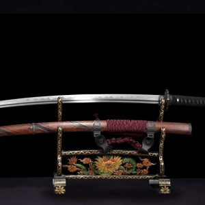 Damas Wave Katana (Damascus Steel & Authentic Hamon)